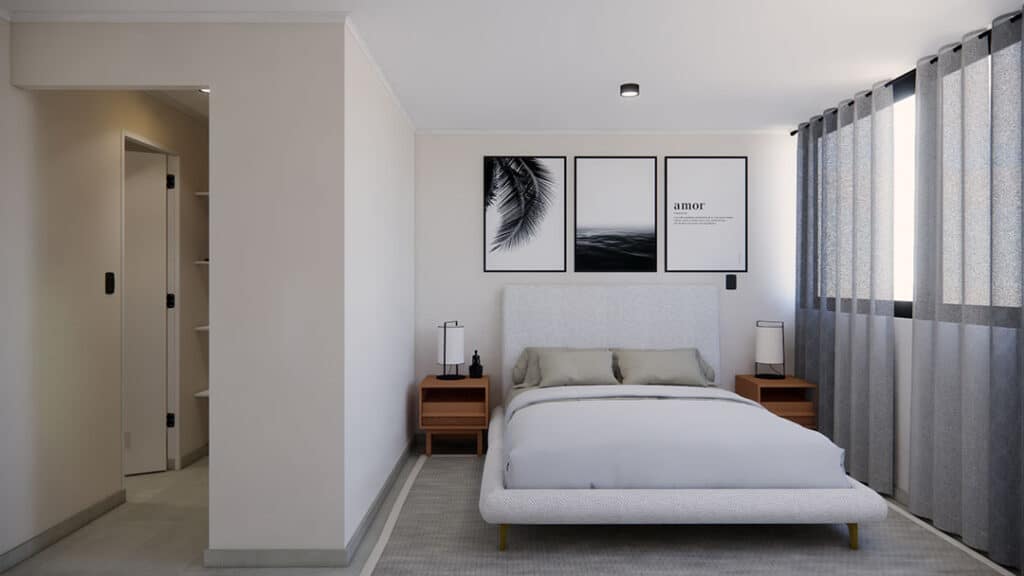 Vista Dormitorio Condominio Mirador Cisternas