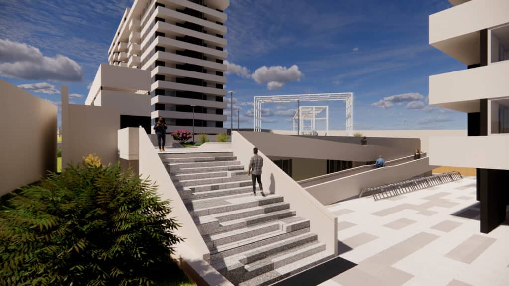 Escalera Condominio Mirador Cisternas