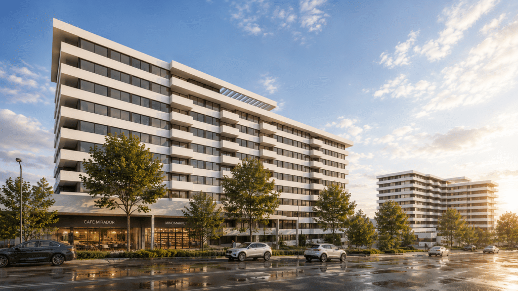 Fachada Etapa 01, Condominio Mirador Cisternas
