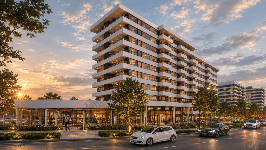 Fachada Condominio Mirador Cisternas, La Serena